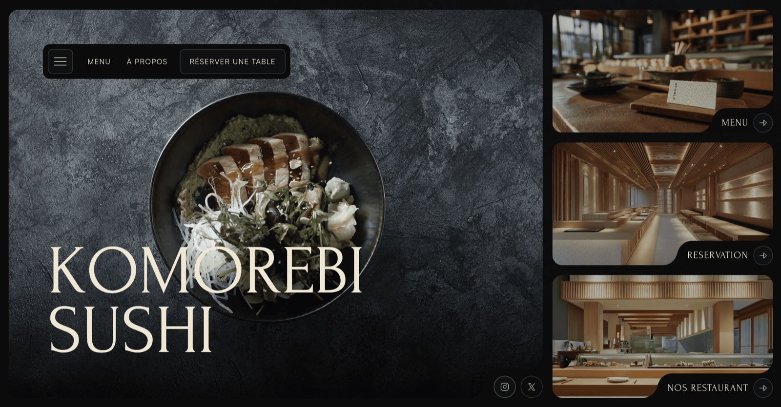Komorebi — développement web